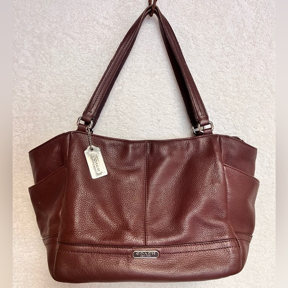 Coach Handbags - Coach Mahogany Leather Shoulder Bag